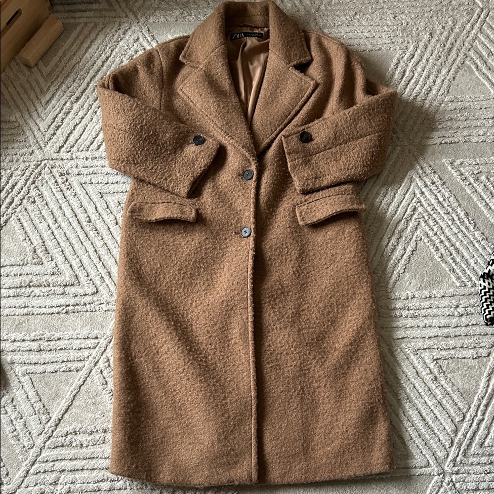 Zara Tan Teddy Jacket